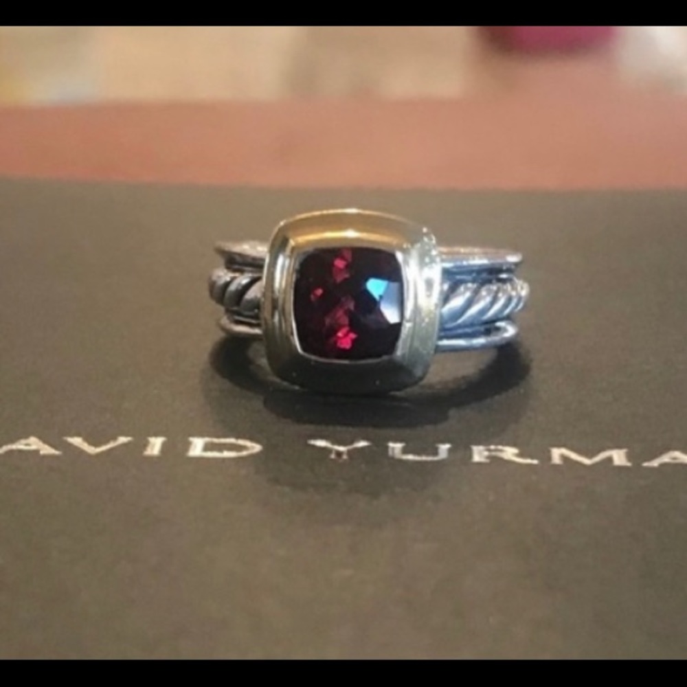 David Yurman Sterling and 18kt yellow gold ring